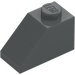 LEGO Dark Stone Gray Slope 1 x 2 (45°) (3040)