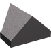 LEGO Gris pierre foncé Pente 1 x 2 (45°) Double / Inversé avec fond ouvert (3049)