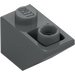 LEGO Dark Stone Gray Slope 1 x 2 (45°) Inverted (3665)