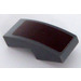 LEGO Dark Stone Gray Slope 1 x 2 Curved with Dark Brown Rectangle Sticker (11477)