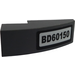 LEGO Dark Stone Gray Slope 1 x 3 Curved with &#039;BD60150&#039; Sticker (50950)