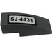 LEGO Dark Stone Gray Slope 1 x 3 Curved with &quot;SJ 4431&quot; Sticker (50950)