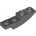 LEGO Dark Stone Gray Slope 1 x 4 Curved Inverted (13547)