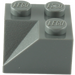 LEGO Dark Stone Gray Slope 2 x 2 (45°) with Double Concave (Rough Surface) (3046 / 4723)