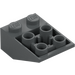 LEGO Dark Stone Gray Slope 2 x 3 (25°) Inverted with Connections between Studs (2752 / 3747)