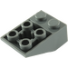 LEGO Dark Stone Gray Slope 2 x 3 (25°) Inverted with Connections between Studs (2752 / 3747)