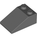 LEGO Dunkles Steingrau Steigung 2 x 3 (25°) mit glatter Oberfläche (30474)