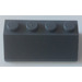 LEGO Dark Stone Gray Slope 2 x 4 (45°) with Smooth Surface (3037)