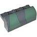 LEGO Dark Stone Gray Slope 2 x 4 x 1.3 Curved with Sand green and gray Camouflage 77012 Sticker (6081)