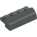 LEGO Dark Stone Gray Slope 2 x 4 x 1 Curved (5842)