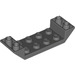 LEGO Dark Stone Gray Slope 2 x 6 (45°) Double Inverted with Open Center (22889)