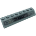 LEGO Gris pierre foncé Pente 2 x 8 (45°) avec Control Panneau, Levers, Dials, Buttons Autocollant (4445)