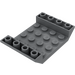 LEGO Dark Stone Gray Slope 4 x 6 (45°) Double Inverted with Open Center without Holes (30283)