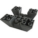 LEGO Dark Stone Gray Slope 6 x 6 x 2 (65°) Inverted Quadruple (30373)