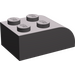 LEGO Dunkles Steingrau Steigung Backstein 2 x 3 mit Gebogenes Oberteil (6215)