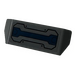 LEGO Dark Stone Gray Spoiler with Handle with Blue Stripe and Black Dots Sticker (98834)