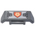 LEGO Dark Stone Gray Spoiler with Handle with Lionking Emblem Sticker (98834)