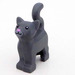 LEGO Dark Stone Gray Standing Cat with Long Tail with Gray Fur and Pink Nose (80829)