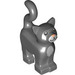 LEGO Dark Stone Gray Standing Cat with Long Tail with Gray Hair (80829 / 101399)