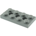 LEGO Dark Stone Gray Technic Plate 2 x 4 with Holes (3709)