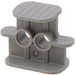 LEGO Dark Stone Gray Technic Rubber Band Holder Small with Pinholes (41752)