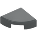 LEGO Dark Stone Gray Tile 1 x 1 Quarter Circle (25269)