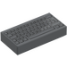 LEGO Dark Stone Gray Tile 1 x 2 with PC Keyboard Pattern with Groove (46339 / 50311)