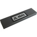 LEGO Dark Stone Gray Tile 1 x 4 with &quot;JL 4643&quot; Sticker (2431)