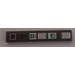 LEGO Dark Stone Gray Tile 1 x 6 with Red and Green Buttons Control Panel Sticker (6636)