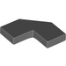 LEGO Dark Stone Gray Tile 2 x 2 Corner with Cutouts (27263)