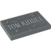 LEGO Dark Stone Gray Tile 2 x 3 with &#039;TOM RIDDLE&#039; Headstone Sticker (26603)