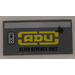 LEGO Dark Stone Gray Tile 2 x 4 with &quot;ADU ALIEN DEFENCE UNIT&quot; Left Sticker (87079)