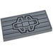 LEGO Dark Stone Gray Tile 2 x 4 with Mechanical Wing Panel Sticker (87079)