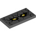 LEGO Dark Stone Gray Tile 2 x 4 with Rock Creature Face (34304 / 87079)