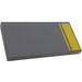 LEGO Dark Stone Gray Tile 2 x 4 with Yellow stripes Sticker (87079)