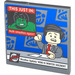 LEGO Dark Stone Gray Tile 4 x 4 with TV Screen &#039;This just in: Hulk smashes again! &#039; Sticker (1751)