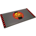 LEGO Gris pierre foncé Tuile 8 x 16 avec Airborne Spoilers logo Autocollant avec tubes inférieurs, dessus texturé (90498)