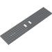 LEGO Gris pierre foncé Train Base 6 x 28 avec 2 découpes rectangulaires et 3 trous ronds à chaque extrémité (4093)