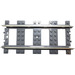 LEGO Dark Stone Gray Train Track 9V Straight (2865 / 74746)