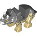 LEGO Dunkles Steingrau Triceratops Baby mit Grau (106407)