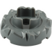 LEGO Dark Stone Gray Turntable 4 x 4 Top with Jagged Edges (87750)