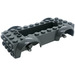 LEGO Dark Stone Gray Vehicle Base with Medium Stone Gray Wheel Holders (1813 / 12622)