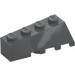 LEGO Dark Stone Gray Wedge 2 x 4 Sloped Left (43721)