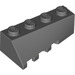 LEGO Dark Stone Gray Wedge 2 x 4 Sloped Right (43720)