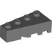 LEGO Dunkles Steingrau Keil Backstein 2 x 4 Links (41768)
