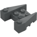 LEGO Dark Stone Gray Wedge Brick 3 x 4 with Stud Notches (50373)