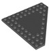 LEGO Dunkles Steingrau Keil Platte 10 x 10 ohne Ecke ohne Bolzen Im zentrum (92584)