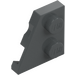 LEGO Dark Stone Gray Wedge Plate 2 x 2 Wing Left (24299)