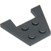 LEGO Dark Stone Gray Wedge Plate 3 x 4 without Stud Notches (4859)