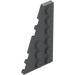 LEGO Dark Stone Gray Wedge Plate 3 x 6 Wing Left (54384)